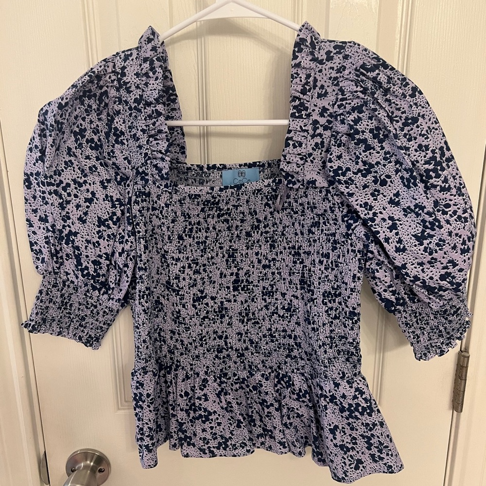 CeCe smocked top